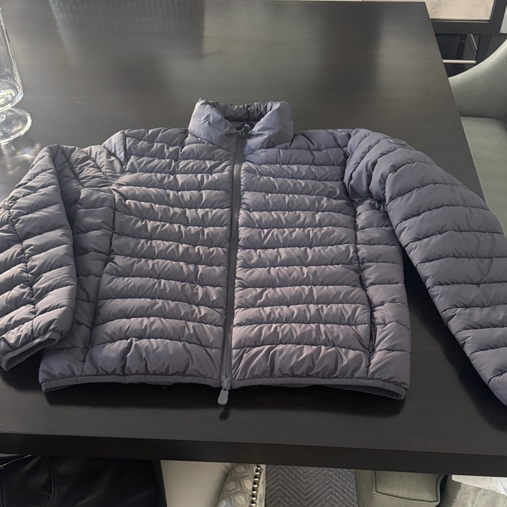 SAVE THE DUCK Men's Charcoal Puffer Jacket